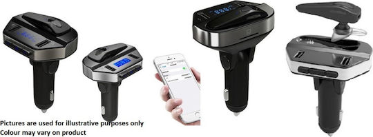 Andowl FM Transmitter Αυτοκινήτου V6 με Bluetooth