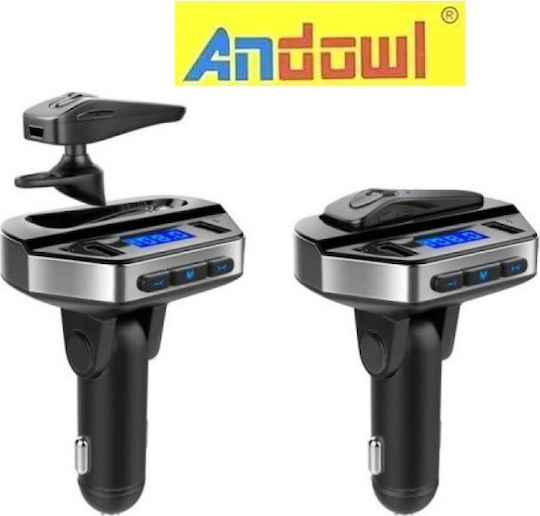 Andowl FM Transmitter Αυτοκινήτου V6 με Bluetooth