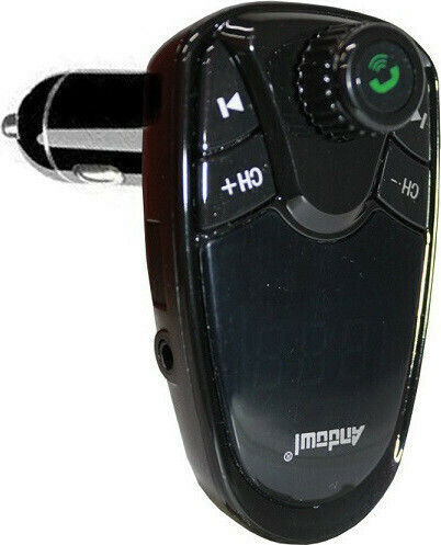 Andowl FM Transmitter Αυτοκινήτου An-q-b66 με Bluetooth / MicroSD / USB Μπλε