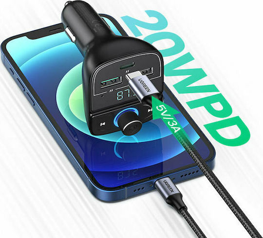 Ugreen FM Transmitter Αυτοκινήτου CD229 με MicroSD / Bluetooth