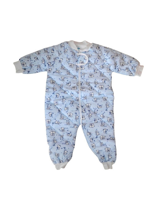 Baby Star Winter Baby Sleeping Bag in Blue Baby Star Winter Baby Sleeping Bag in Blue