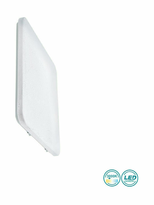 Eglo Frania-S Square Outdoor LED Panel 49.5W with Warm White Light 53x53cm