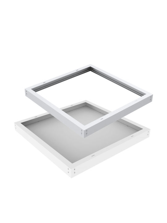 Elvhx Τετράγωνο Χωνευτό LED Panel 36W με Θερμό Λευκό Φως 3000K 59.5x59.5εκ.