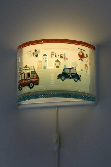 Ango Kinder Wandleuchte Kunststoff Police
