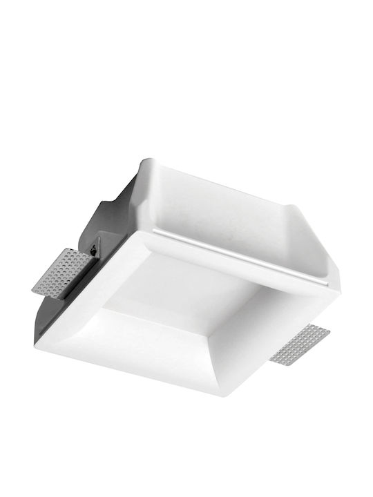 VK Lighting Square Recessed LED Panel 18W with Warm White Light 3000K 33x33cm