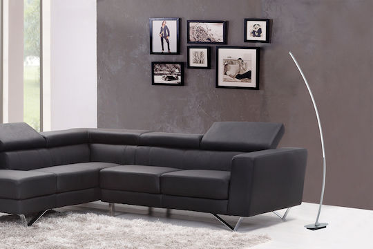 Trio Lighting Led Solo LED Floor Lamp H158xW35cm. with Warm White Light 1100lm White