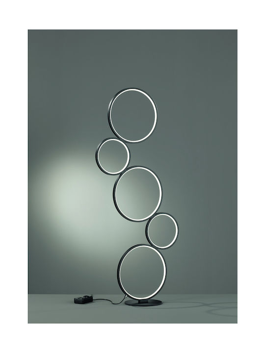Trio Lighting Rondo LED Stehleuchte H115xB47cm. mit Warmweißem Licht 3200lm Schwarz