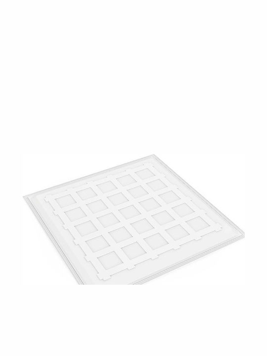 Aca Квадрат Вграден LED Панел 40W с Топло бяло Светлина 3000К 60x60см.