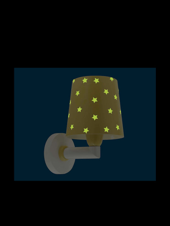 Ango Παιδικό Φωτιστικό Τοίχου Led Πλαστικό Starlight Yellow