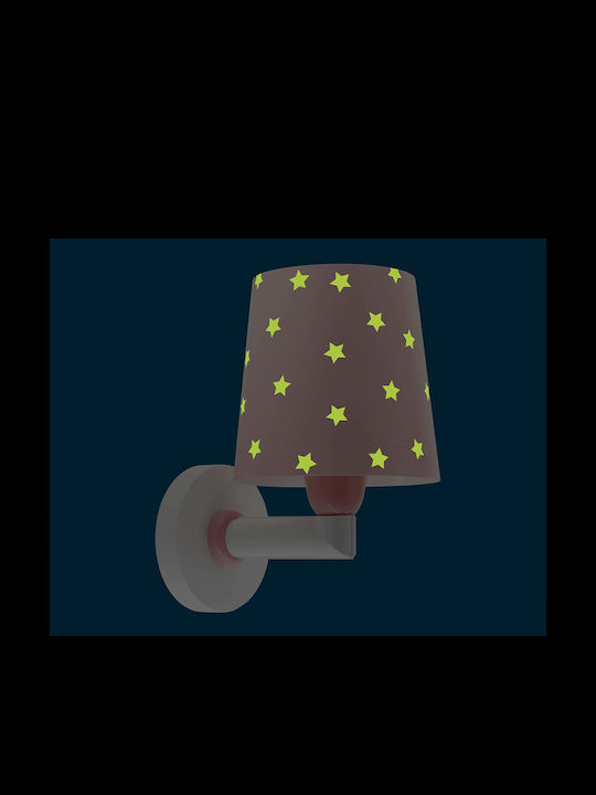 Ango Led Plastic Kids Wall Light Starlight Pink