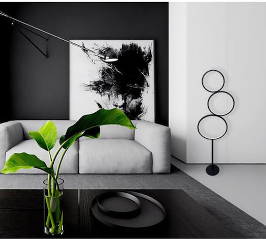 Atman Leggenda Miami Lampa de podea LED Î140xL36cm. cu Lumină Alb Reglabil 1080lm Negru