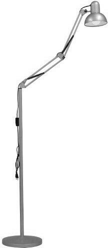 GloboStar Audrey Vintage Lampa de podea Î190xL15cm. cu Soclu pentru Bec E27 Argintiu