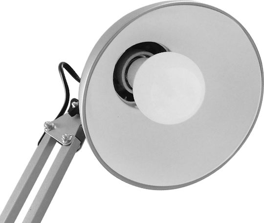 GloboStar Audrey Vintage Lampa de podea Î190xL15cm. cu Soclu pentru Bec E27 Argintiu