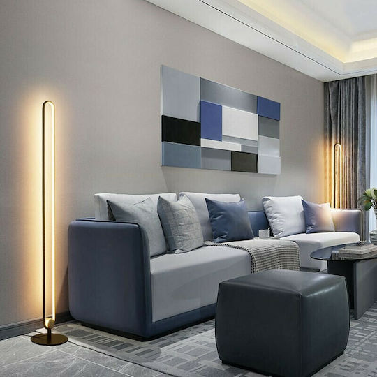 Atman Leggenda Boston Vintage LED Floor Lamp H135xW20cm. with Adjustable White Light 900lm Black