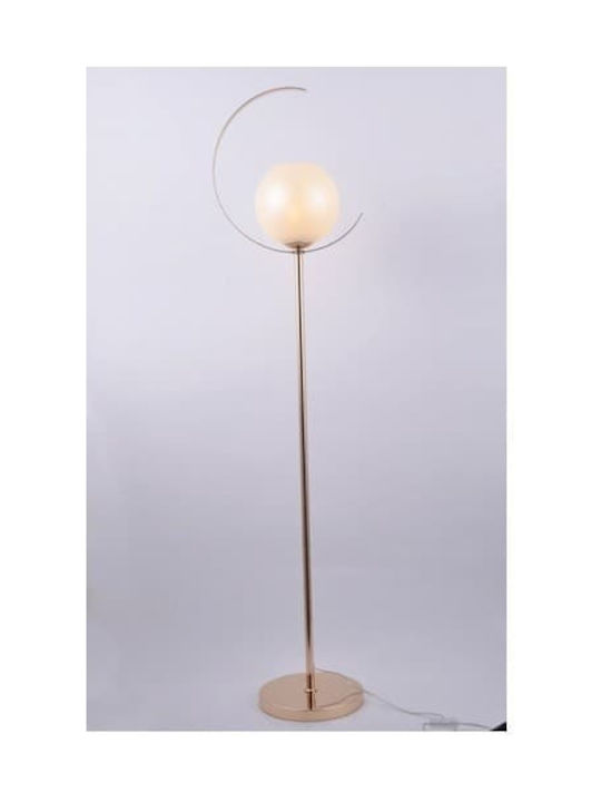 Aca Floor Lamp H144xW25cm. with Socket for Bulb E27 Gold