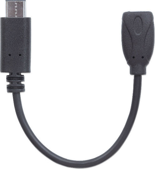 Manhattan Конвертор USB-C Мъжки в Micro USB Женски 1 Брой 353335