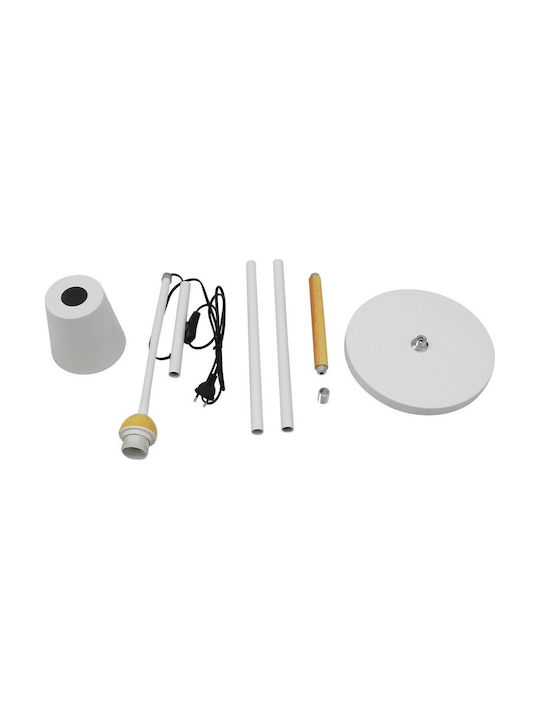 GloboStar Ribbon Floor Lamp H164xW13cm. with Socket for Bulb E27 White