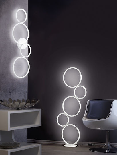 Trio Lighting Rondo LED Stehleuchte H115xB47cm. mit Warmweißem Licht 3200lm Weiß