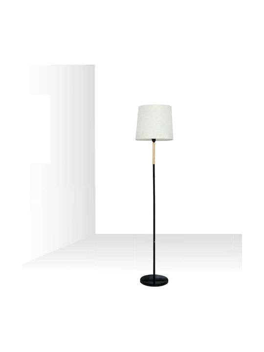 Inlight 45375 Stehlampe H162xB30cm. mit Fassung für Lampe E27 Schwarz 45375-BL