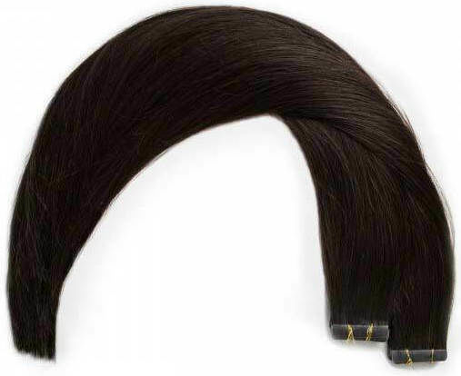Seamless1 Sticker Extension with Natural Hair Remy in Dark Black Color 55cm Ritzy Ultimate Range 20pcs
