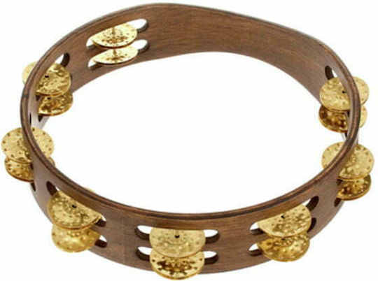 Meinl Vintage Hammered Brass Jingles Кафяв Дърво с два реда зили