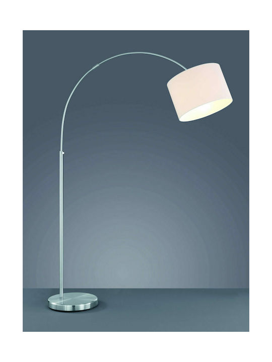 Trio Lighting Hotel Подова Лампа В215xД30см. с Цокъл за Крушка E27 Бял