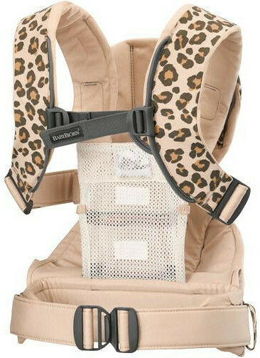 BabyBjorn Classic Carrier One Cotton Beige Leopard