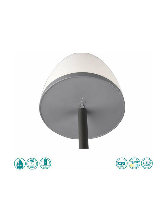 Trio Lighting Domingo LED Подова Лампа В136xД20см. 150лм Сив