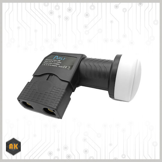 Arli LNB Twin (2 Outputs) with Low Noise Limit 0.1dB
