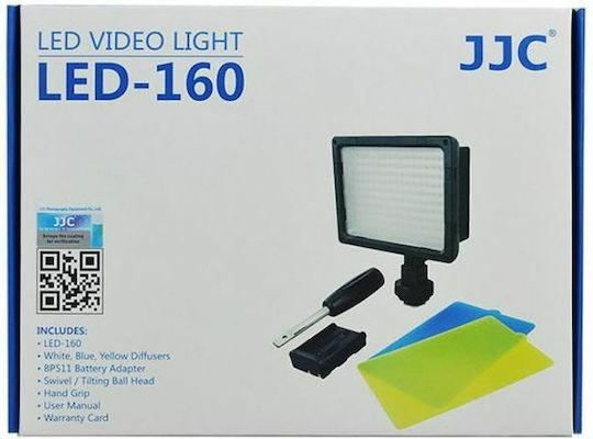 JJC Led Video Light 160 LED Panel On-Camera