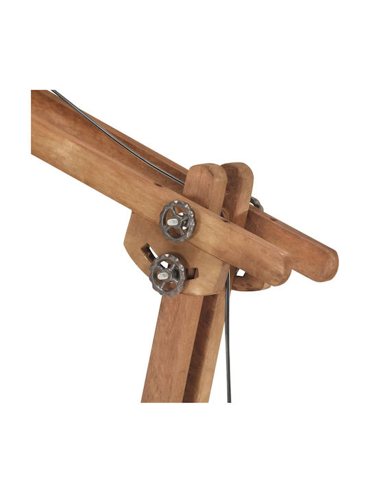 vidaXL Lampa de podea Î120xL33cm. cu Soclu pentru Bec E27 Negru