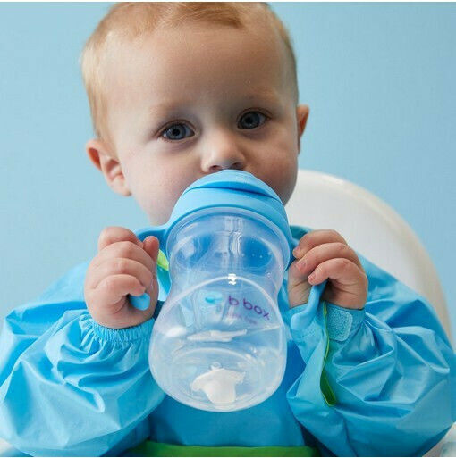 B.Box Бебешка чаша с дръжки и сламка Sippy от пластмаса Жълт за 6m+m+