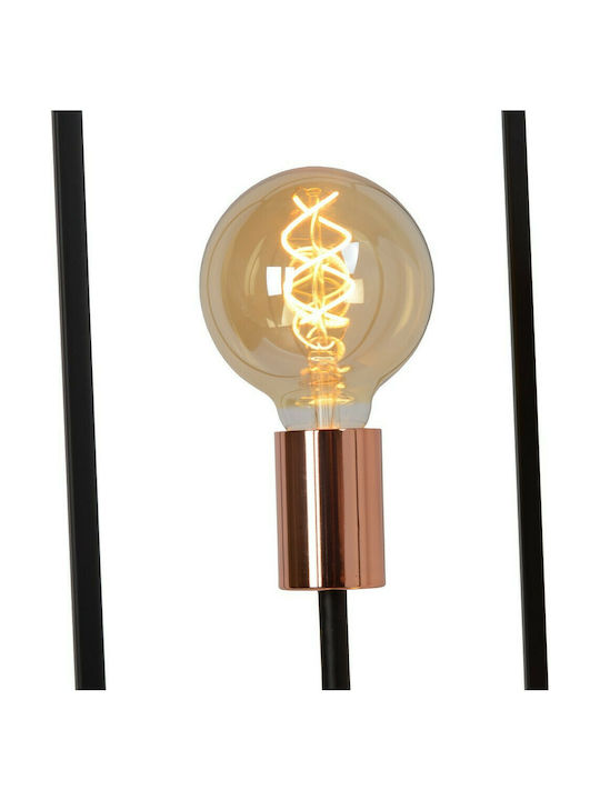 Lucide Lightning Arthur Lampa de podea Î140xL25cm. cu Soclu pentru Bec E27 Negru