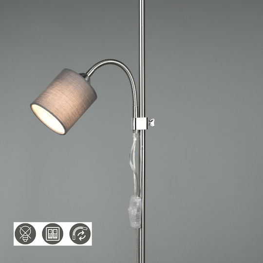 Trio Lighting Owen Floor Lamp H160xW36cm. with Socket for Bulb E27 Brown