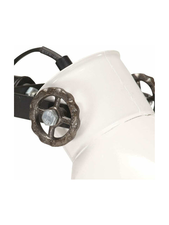 vidaXL Stehleuchte H160xB28cm. mit Fassung für Lampe E27 Weiß