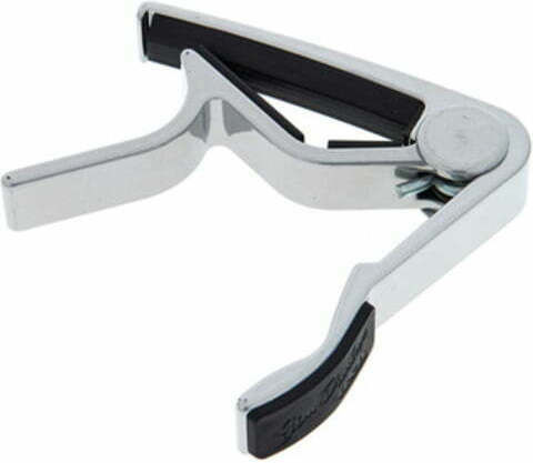 Dunlop Metallic Trigger Capo for Acoustic Guitar Trigger Capo Acoustic Curved Silver