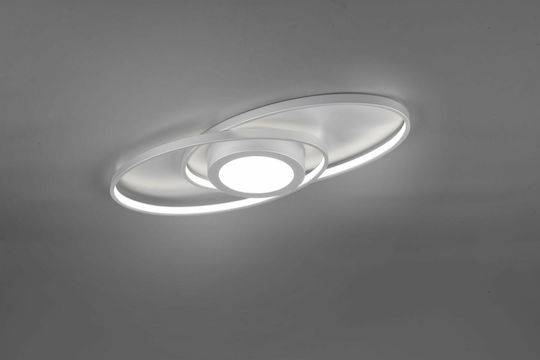 Trio Lighting Galaxy Πλαφονιέρα Οροφής 57εκ. Γκρι με Ενσωματωμένο LED