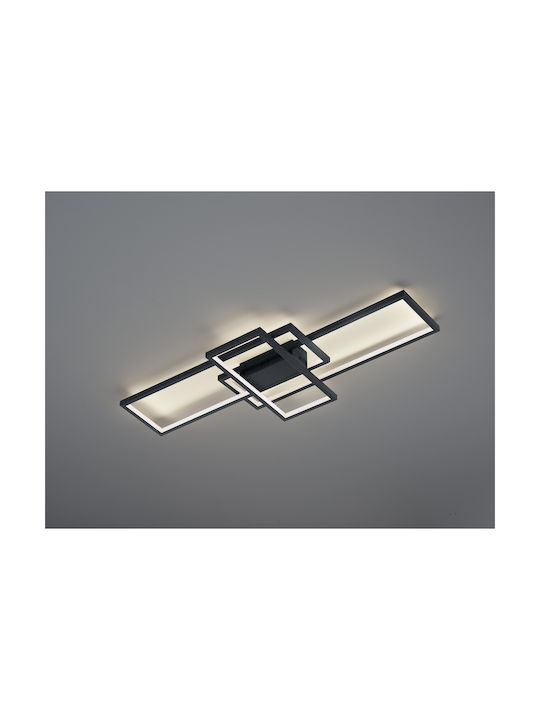 Trio Lighting Thiago Таванно осветление 104бр Черен с Вграден LED и Дистанционно Управление