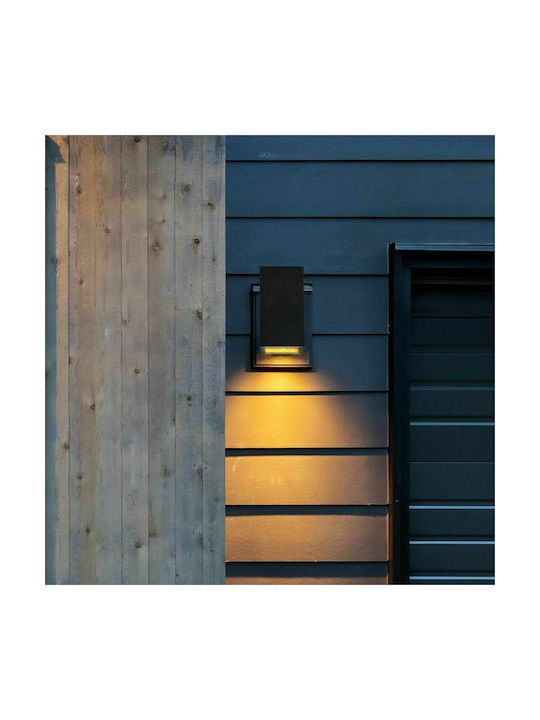 V-TAC Modern Lamp Wall with Socket G9 Gray 12x12x10cm