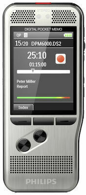 Philips Voice Recorder DPM6000 DPM6000/02 με Eσωτερική Μνήμη 4GB