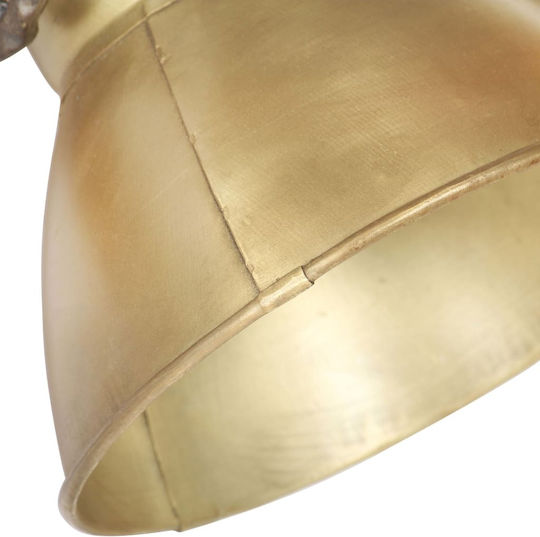 vidaXL Industrial Wall Lamp with E27 Bronze 45x25cm