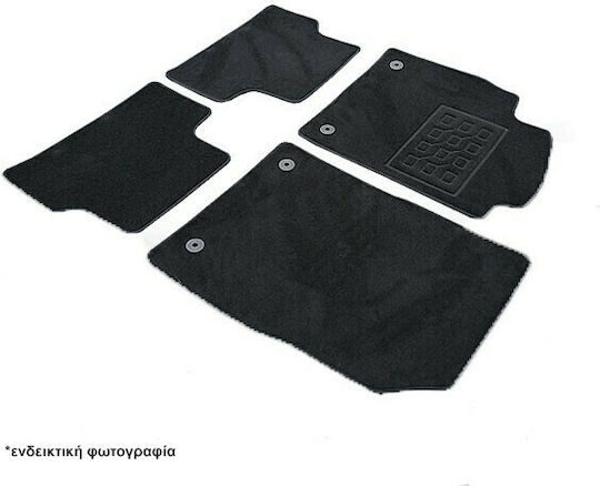 Cik Set Front and Back Car Mats 4 Pieces for Hyundai Tucson Hybrid 2020+ Black