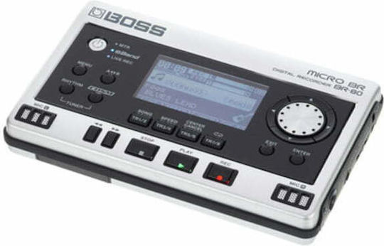 Boss BR-80 Πολυκάναλος Ψηφιακός Φορητός Εγγραφέας Ρεύματος για Εγγραφή σε Κάρτα Μνήμης με Διάρκεια Εγγραφής 12 Ώρες