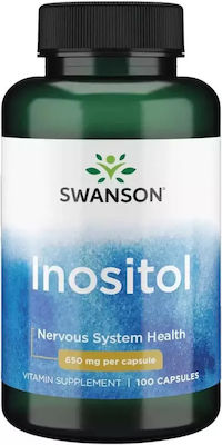 Swanson Inositol Βιταμίνη 650mg 100 κάψουλες