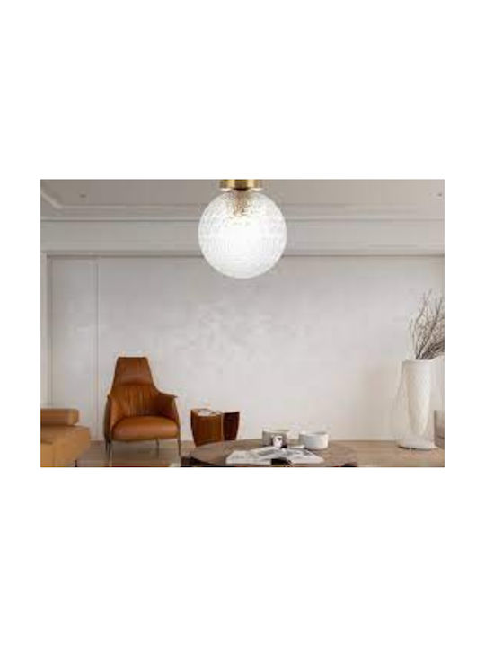 Viokef Aspa Ceiling Mount Light 25cm Bronze with Socket E27