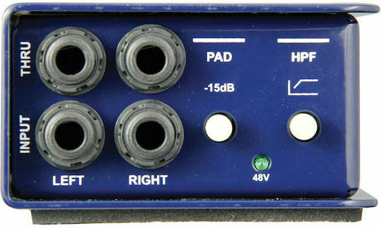 Radial J48 Stereo Ενεργό DI Box 2 Καναλιών με Phantom Power