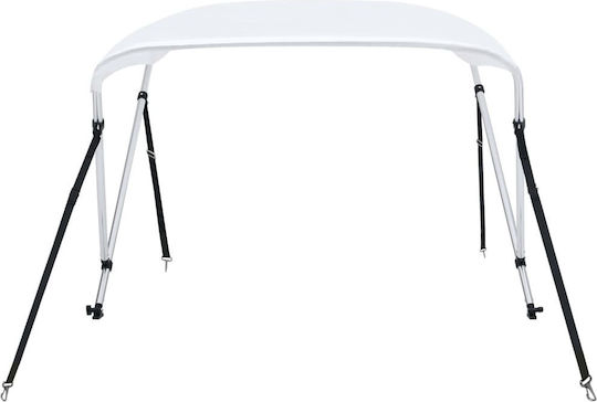 vidaXL Aluminium Boat Canopy L150xW120xH110cm White