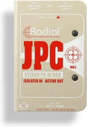 Radial JPC Active 1 Channel DI Box with Phantom Power