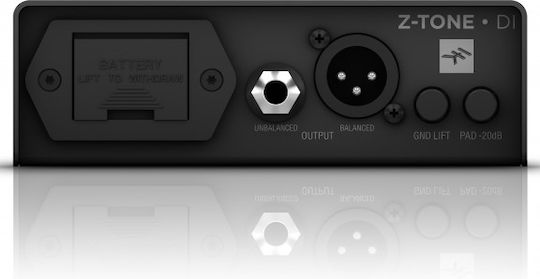 IK Multimedia Z-Tone Ενεργό DI Box 1 Καναλιού με Μπαταρία και Phantom Power