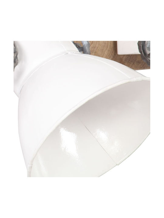 vidaXL Classic Lamp Wall with Socket E27 White 65x25cm